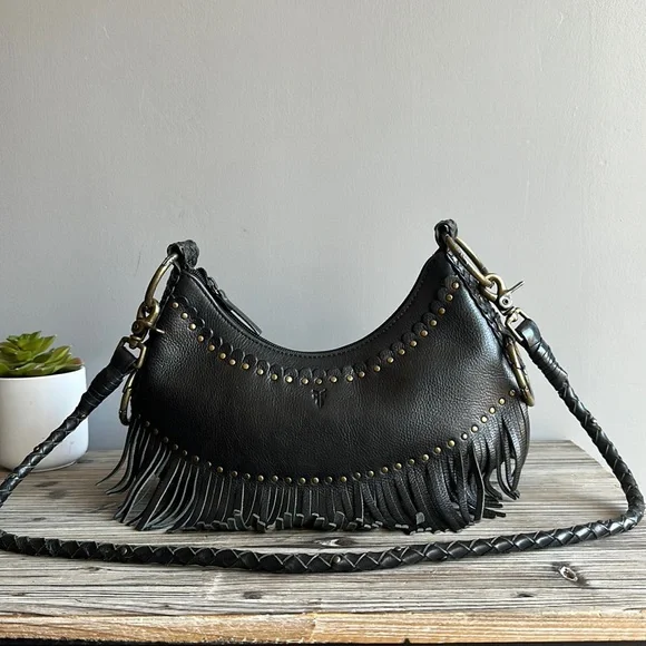 Frye black crossbody bag sale